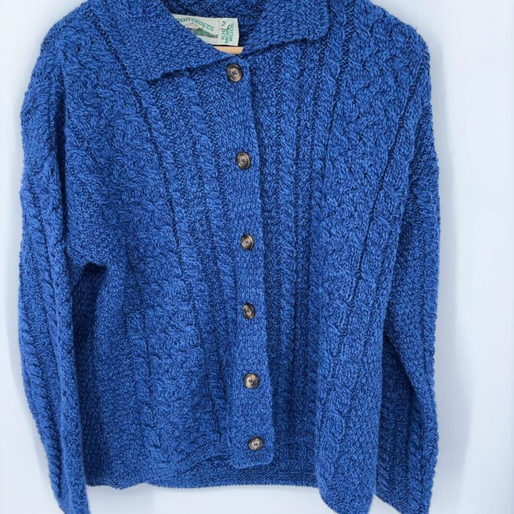 Aran Crafts Merino Wool Cardigan - Picture 5 of 5